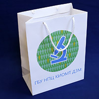 Бумажный пакет с логотипом клиента