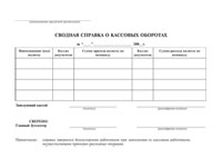Совет 1: Как заполнить справку-отчет кассира-операциониста