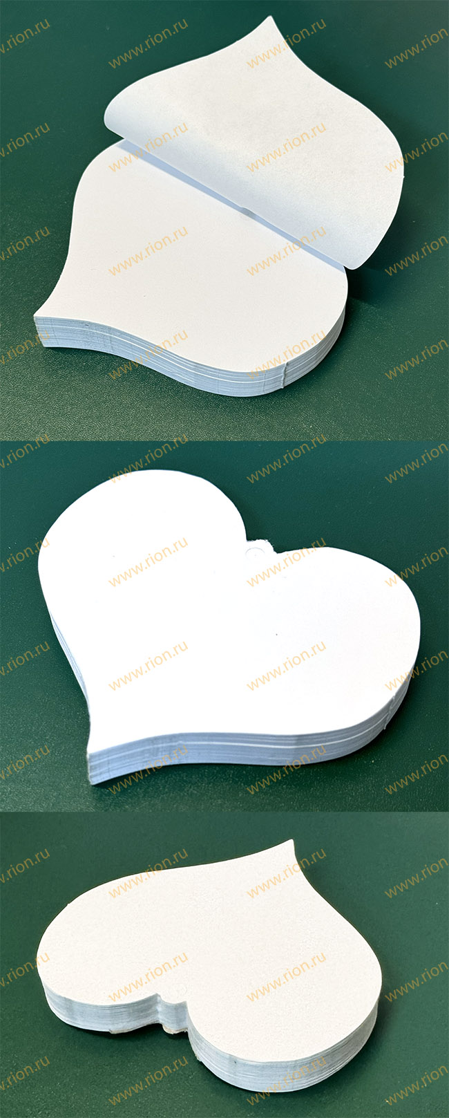 Кубарик бумажный в виде сердца!