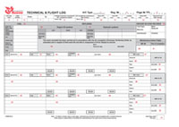 Журнал авиакомпании - technical & flight log - полоса 2